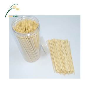 accesorios de fiesta ecológicos de bambú brochetas de fruta de <span class=keywords><strong>carne</strong></span> y palos de cóctel con tubo de pvc - Product Image 1
