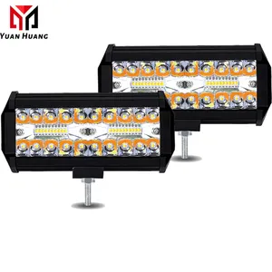 Panic Mua 7inch 120W LED làm việc thanh ánh sáng 3 màu sáng LED đèn xe ô tô Bóng Đèn Xe tải máy kéo thuyền ống kính sương mù Trailer chiếu sáng