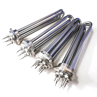 LJXH Chauffe-eau tubulaire Immersion Élément chauffant monophasé/triphasé 304SUS Tote Tank Heating 110V 220V 380V Résistance à la chaleur