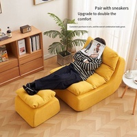 Canapé inclinable moderne à deux places - Chaise longue pliable, confort extra doux pour le salon, la chambre à coucher, le balcon