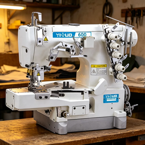 Máquina de Coser Industrial de Alta Velocidad con Accionamiento Directo YS-600-01CB/D, Máquina de Costura Plana para Ropa Deportiva, Ropa Interior y Sujetadores - Product Image 2