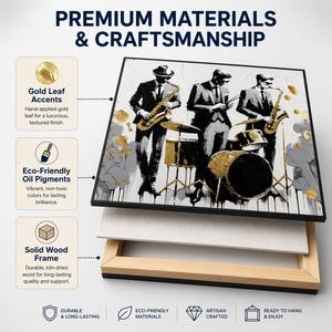Meilleures ventes Décoration intérieure : Affiches et tableaux sur toile Pop Art de portraits de personnalités célèbres, Art mural avec dorure à la feuille d'or - Product Image 4