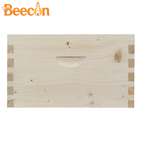 Juego completo de colmena de 3 niveles de madera de pino o abeto, colmena de madera tipo Langstroth, caja de miel para abejas.