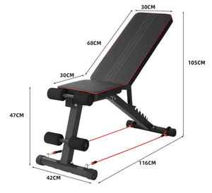Low-Priced Factory Supply Adjustable Dumbbell Weight <b>Bench</b> <b>Folding</b> Incline Decline Workout Equipment for Body Building Gym - Product Image 3