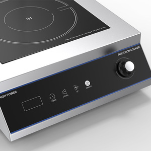 Placa de Cocina Comercial Profesional Delgada de Acero Inoxidable de 3500W con un Solo Quemador y Control Mecánico para Freír - Product Image 6