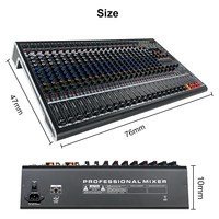 Console de mixage audio professionnelle avec DSP et USB, système de mixage de scène, contrôleur de mixage DJ, 24 canaux, console de mixage audio professionnelle
