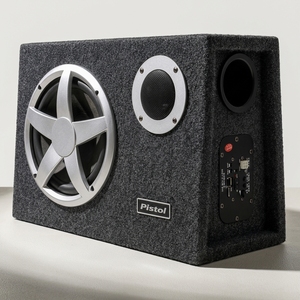 Subwoofer para Auto Modelo 118 de <span class=keywords><strong>10</strong></span> Pulgadas, DC 12V, Plástico, con Reproductor MP3 Integrado, Entrada USB/SD, Altavoz para Repuesto o Reparación de Auto - Product Image 1