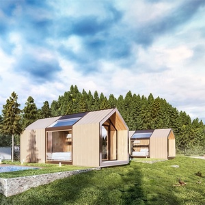 Granny flat home log cabin garden office Mobile Container House for living and travelling