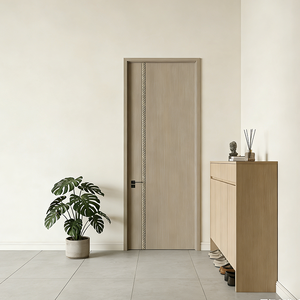 Puerta Interior Insonorizada Ecológica CPL, Puerta de Entrada sin Pintura para Sala de Estar, Dormitorio, Villa, Apartamento, Diseño Moderno para Hotel - Product Image 1