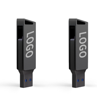 Clés USB 3.0 Métalliques Rotatives à Logo Personnalisé USB3.0 Haute Vitesse TYPE-C OTG 8GB 16GB 32GB 64GB 128GB