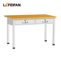 Bureau de travail minimaliste en acier avec rangement, idéal pour la maison et les bureaux commerciaux (vente en gros)