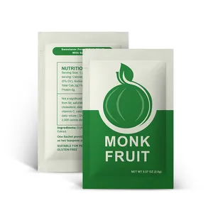 Kaloriearme zuckerfreie Monk Frucht und Erythritol-Mischung Monk Fruchtzucker in Beutel für Kaffee