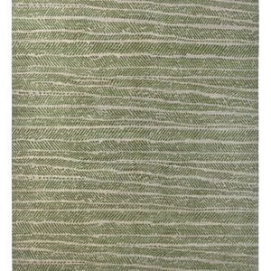 Tapis en laine moderne noué à la main vert sauge Coral Weavers, motif abstrait, poils moyens, pour salon, intérieur moderne, envers en laine - Product Image 3