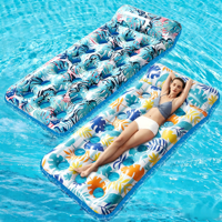 Nouveau fauteuil flottant gonflable en PVC, chaise longue aquatique en forme de feuille avec maille respirante, lit flottant perforé pour piscine, lac, plage