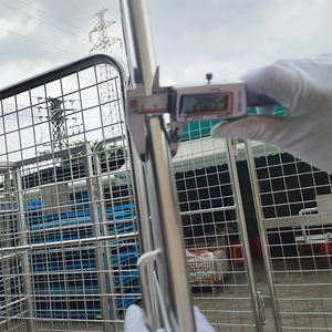 Jaula <span class=keywords><strong>de</strong></span> almacenamiento <span class=keywords><strong>de</strong></span> acero inoxidable OEM para logística <span class=keywords><strong>de</strong></span> almacén <span class=keywords><strong>de</strong></span> supermercado CNC doblado y procesamiento <span class=keywords><strong>de</strong></span> soldadura jaula <span class=keywords><strong>de</strong></span> transferencia conveniente - Product Image 5