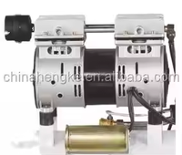 Compresseur d'air industriel à piston portable 9L-50L 220V, refroidi par air, lubrifié, petit modèle 60kg, garantie d'un an