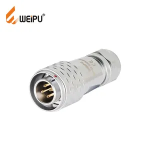 WEIPU-conectores de cable en línea, 4 pines, resistentes al agua, fábrica de China