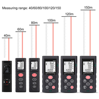 Vente flash : Télémètres numériques de haute précision 150 m, règle laser électrique, mini équipement de mesure portable, télémètre laser