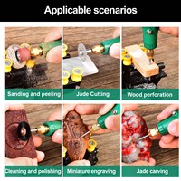 Kit d'outils rotatifs Auble Mini pour l'art des ongles, le bricolage, petit meuleur portatif, ensemble de manucure 100-240V, outils et équipements de bijouterie de haute qualité