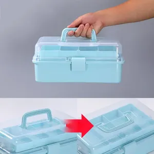 Durable Eco-Friendly PP Modern Organizing <strong>Container</strong> Multifunctional Colorful <strong>Plastic</strong> Storage Tote <strong>Lid</strong> Handle Big Stackable - Product Image 4
