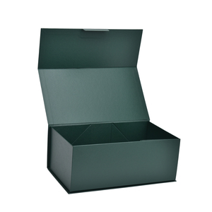 Boîte cadeau rigide pliable personnalisée avec logo et fermeture à rabat - Emballage écologique en kit pour vêtements et chaussures - Product Image 1