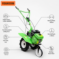 Mini-motoculteur à essence à transmission par courroie OEM/ODM ykx, motoculteur rotatif à essence poussé à la main pour les marchés d'Afrique et d'Asie