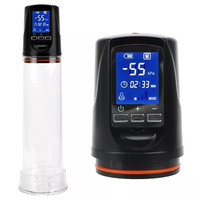 Männliche Vergrößerungspumpe mit Intelligenter LED-Anzeige Automatischer Penis-Trainer für Männer USB-Aufladung Vakuum Wellness-Trainer