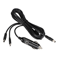 Câble de charge pour voiture OEM ODM 300CM 18AWG, prise allume-cigare 5A 12/24V, 3 en 1 Type C DC5521 DC5525, multi-embouts