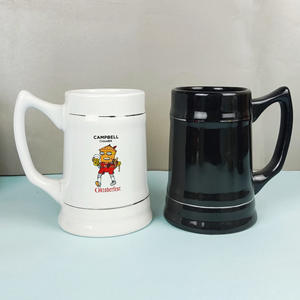 300ml, 500ml, 1000ML Novo Design Clássico Caneca De Cerveja Tambor Em Forma De Impressão logotipo Sublimação Branco Cerâmica Stein <span class=keywords><strong>Mug</strong></span> Presente Corporativo - Product Image 3