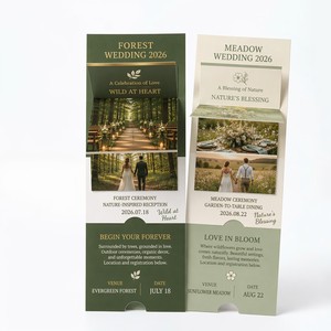 Tarjetas Promocionales Tipo Cascada para Ferias de Boda con Diseño de Pestaña Interactiva para Máxima Involucramiento del Visitante en los Stands - Product Image 3
