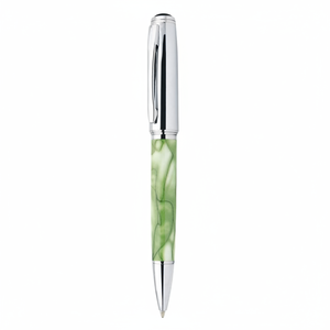 Penna in Metallo Verde Marmorizzato Promozionale con Design Unico Effetto Marmo - Product Image 2