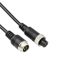 Câble d'extension d'aviation durable Vishi M12, câble spiralé pour caméra de recul de camion/semi-remorque, connexion en spirale pour l'arrière