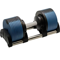 Ensemble d'haltères réglables tout en acier, directement de l'usine, augmentation de 2 kg, 40 kg, haltères de musculation pour salle de sport commerciale