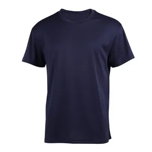 T-shirt sportive <span class=keywords><strong>in</strong></span> poliestere all'ingrosso ad asciugatura rapida con stampa logo personalizzata, design neutro e tessuto pettinato <span class=keywords><strong>in</strong></span> blocco - Product Image 4