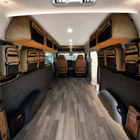Organisateur de rangement suspendu pour camping-car, sac de plafond modulaire grande capacité en tissu Oxford, armoire à équipement pour camping tout-terrain