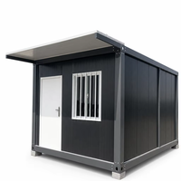 Bâtiment préfabriqué en acier de 20 pieds, démontable, modulaire, portable, pour bureau, studio, chambre d'hôtes