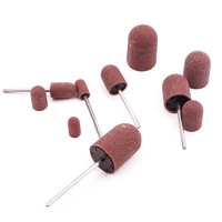 Kit de capuchons de ponçage pour nail art avec tige pour l'élimination des cuticules et des callosités et l'entretien des pieds, outil de ponçage électrique