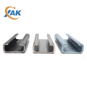 XAK Custom ized Kalt gewalzt Guss in Kanal Metall Baumaterial ien C-Form Stahl Halfen Kanal 38*17mm Professional Factory