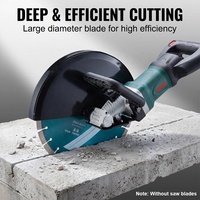 Machine à découper le béton, le granit et le marbre électrique sans balais haute puissance 4300W 355mm pour rainurage mural