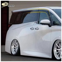 Garniture en acier inoxydable pare-pluie Injection fenêtre visière pour TOYOTA ALPHARD VELLFIRE 2023 + PMMA pare-pluie déflecteur 2024 2025