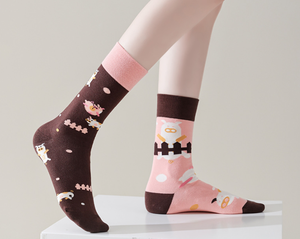 <span class=keywords><strong>Calcetines</strong></span> Asimétricos 2026 AB, de Algodón Peinado, Diseño Creativo Original, para Parejas, Modernos, con Personalidad, Par de <span class=keywords><strong>Calcetines</strong></span> Únicos, Venta al Por Mayor - Product Image 5