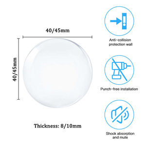 Butoir <span class=keywords><strong>de</strong></span> <span class=keywords><strong>porte</strong></span> auto-adhésif, poignée <span class=keywords><strong>de</strong></span> <span class=keywords><strong>porte</strong></span> <span class=keywords><strong>transparente</strong></span> réutilisable, pare-chocs rond, protecteur mural Transparent, butoir <span class=keywords><strong>de</strong></span> <span class=keywords><strong>porte</strong></span> pour enfant - Product Image 3