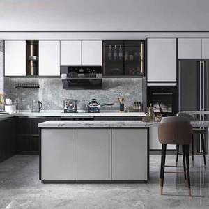 Mueble de Cocina Sencillo, Armario de Almacenamiento Alto, Moderno Armario de Cocina de Melamina - Product Image 3