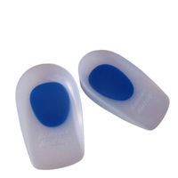 Coussinets de talon en gel de silicone transparents, absorbant les chocs, pour le sport, réglage de la hauteur, design en U, pour hommes et femmes, confortables