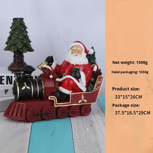 <span class=keywords><strong>Scultura</strong></span> Artigianale di Lusso Leggero per la Casa, Decorazione Natalizia in Resina a Forma di Babbo Natale, Popolare nel <span class=keywords><strong>2022</strong></span>, per il Commercio Transfrontaliero - Product Image 6