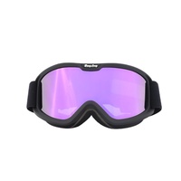 Lunettes de ski de haute qualité OEM personnalisées, nouvelles, avec verres miroir couleur UV400, monture souple en TPU, lunettes de snowboard
