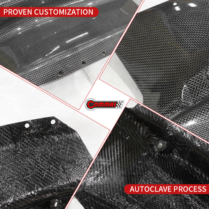 Diffuseur avant en fibre de carbone sèche, style OEM, prix usine, pour Ferrari 488. - Product Image 3