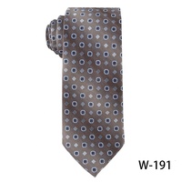 Cravate Classique Marron 7,5 cm en Microfibre pour Hommes, Motif Jacquard Paisley, Cravates de Luxe Écologiques et Durables, Bonne Qualité