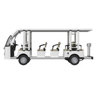 Vente d'usine Borcart - Bus touristique multi-usages pour l'extérieur, moteur AC 7,5 kW, 8, 11, 14, 17, 23, 27 places, navette électrique pour visites touristiques