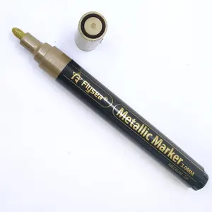 12 renk işaretleyici kalem DIY renkli fırça kalem su bazlı boya okul sanat malzemeleri metalik işaretleyici kalem